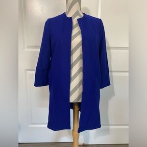 Wells Grace XS Blue Open Front Coat